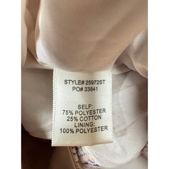 Skies Are Blue Minyonette Knit Jacquard Blazer Off-White Multicolor Small NWT - Picture 6 of 7